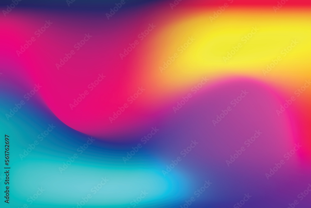 Aufkleber abstract gradient colorful fluid background