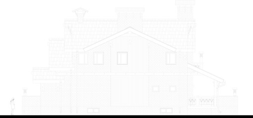 house sketch drawing