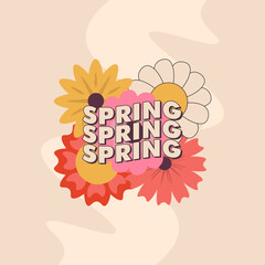 spring design background, spring sale, social media post or etc
