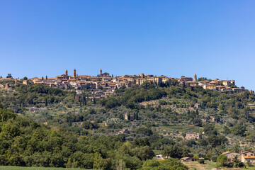 Fototapeta premium The rural landscape near Pienza in Tuscany. Italy