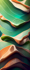 Beautiful vibrant green colors pattern gradient abstract graphic design wallpaper background