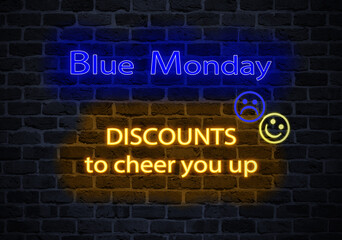 Blue monday. Discounts to cheer you up.