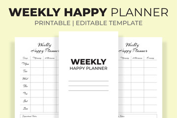 Weekly Happy Planner 