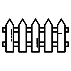 wooden fence icon