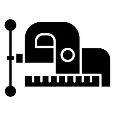 Fototapeta premium plumb bob machine icon