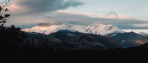 Mountain landscape in the French alps