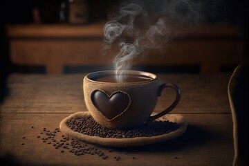 Fototapeta premium Digital illustration about coffee associations.