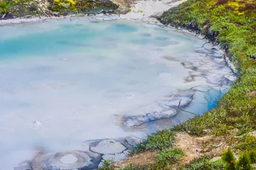 Tuinposter Hot spring in Yellowstone © Fyle