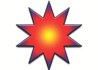 red star burst