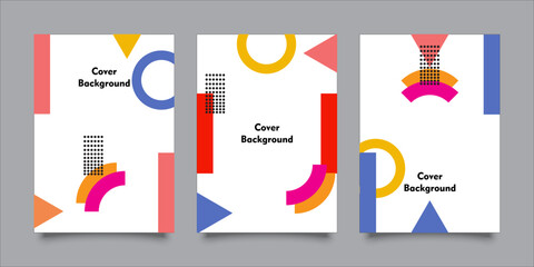 Cover with a minimalist design. Simple and cool geometric background for your cover. Valid for Banners, Plaques, Posters, Leaflets etc. Vector Eps10