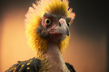 big bird from South America named Nandu. Generative AI