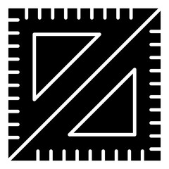 ruler triangle icon
