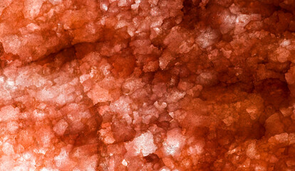 crystalline rock section, rose quartz, photographed with transmitted light