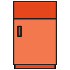 Refrigerator Icon Illustration
