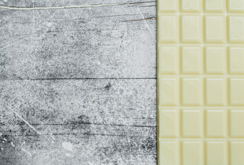 bar of white chocolate.