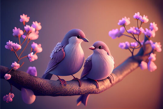 Love birds | Watercolor bird, Bird drawings, Love birds drawing