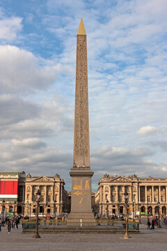 Low angle view of an obelisk, Obelisk Of Luxor, Paris, France