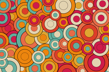Naklejka premium pattern with geometric elements in retro tones abstract pattern vector background for design