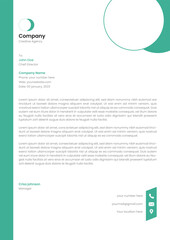  Modern company letterhead vector template