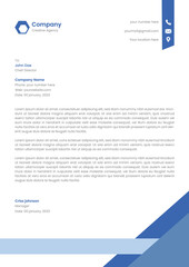 Modern corporate letterhead template design