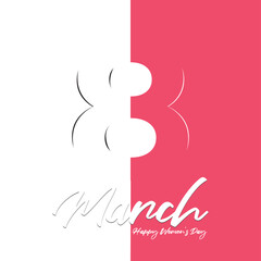 silhouette 8 march happy women day