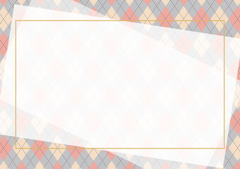 アーガイル柄の壁紙素材