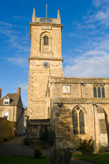 Fototapeta na wymiar St. Mary's Church in Woodstock, Oxfordshire