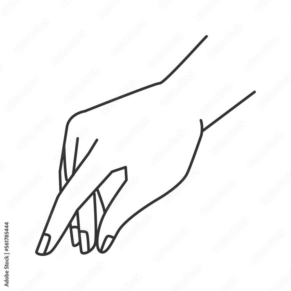 Poster hand gesture counting money, isolated thumb and index finger movement. non verbal communication body
