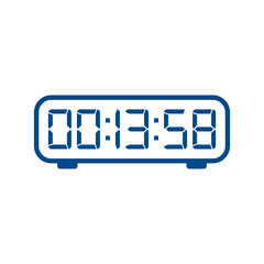 Digital, clock, led icon vector image. Can also be used for home electronics and appliances. Suitable for mobile apps, web apps and print media.