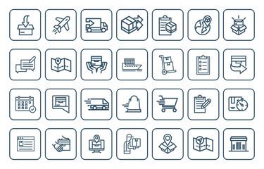 DELIVERY ICON SET DESIGN