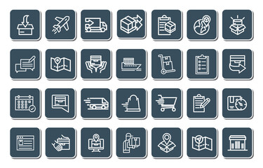 DELIVERY ICON SET DESIGN