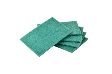 Scourer pad for dish washing isolated on white background