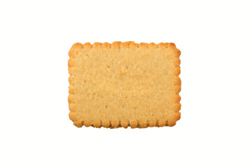 butter biscuit isolated on white background with clipping path