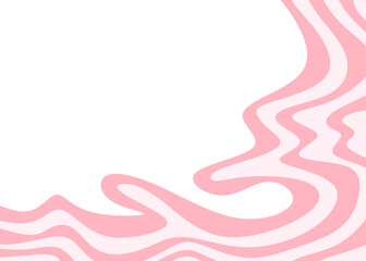 Minimalist background with cute wavy lines pattern and with some copy space area