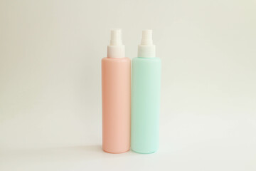 empty and plain Plastic Bottle on white background