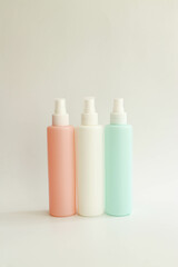 empty and plain Plastic Bottle on white background