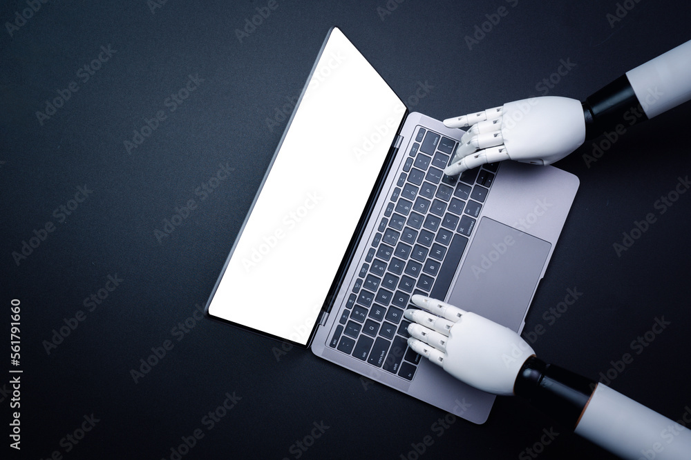 Poster ai, artificial intelligence brain technology concept, futuristic network for business, robotics and 