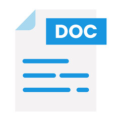 Fototapeta premium File document format folder doc