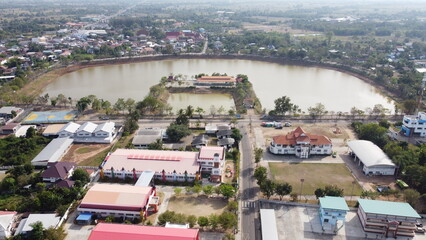 Fototapeta premium Motoway beautiful. Highway in Thailand. Thailand way. Top view highway.