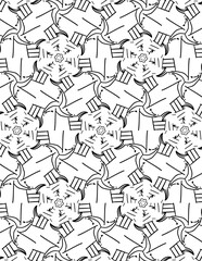 Black and white abstract geometric pattern