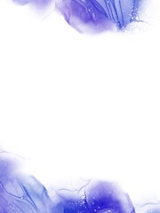 Abstract Luxury Watercolor Blue Wedding Invitation Background