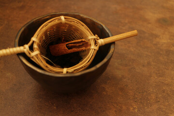 Close up Floral tea on White background