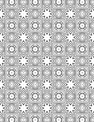 Black and white abstract geometric pattern