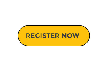 Register now button web banner templates. Vector Illustration