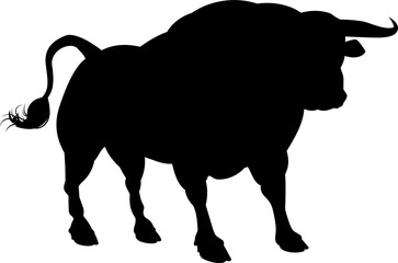Silhouette Bull