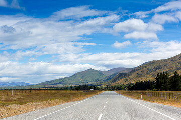 Mountain road. New Zealand