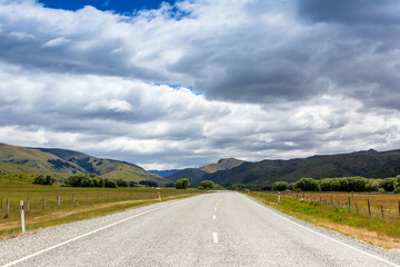 Mountain road. New Zealand