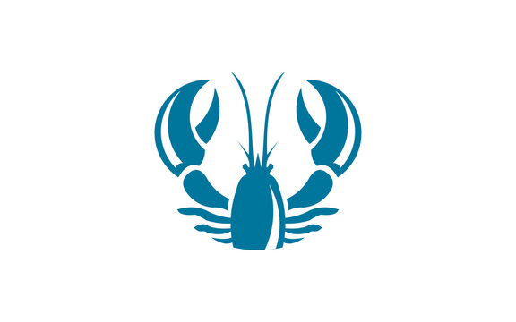 lobster circle logo design 
