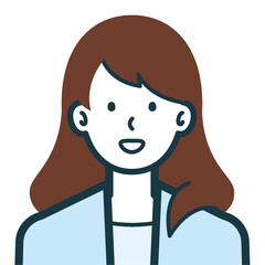 ほほえみのビジネスウーマンのバストショット3