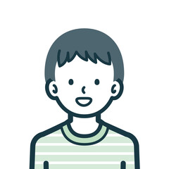 ほほえみの男の子のバストショット2